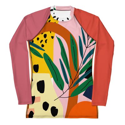 Floral Art | Women's Rash Guard