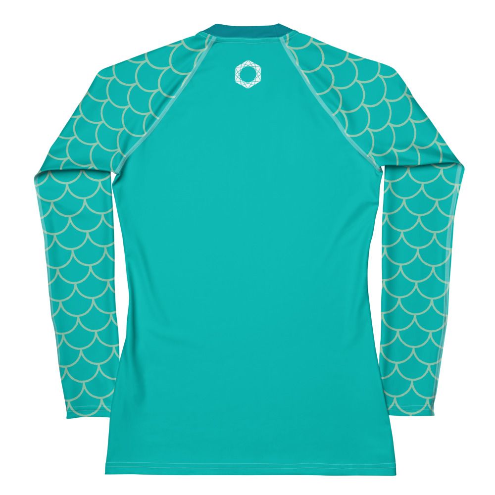 Turquoise Angler Fish | Women's Rash Guard