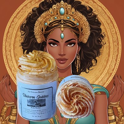 Unicorn Goddess Body Butter With Gold Shimmer