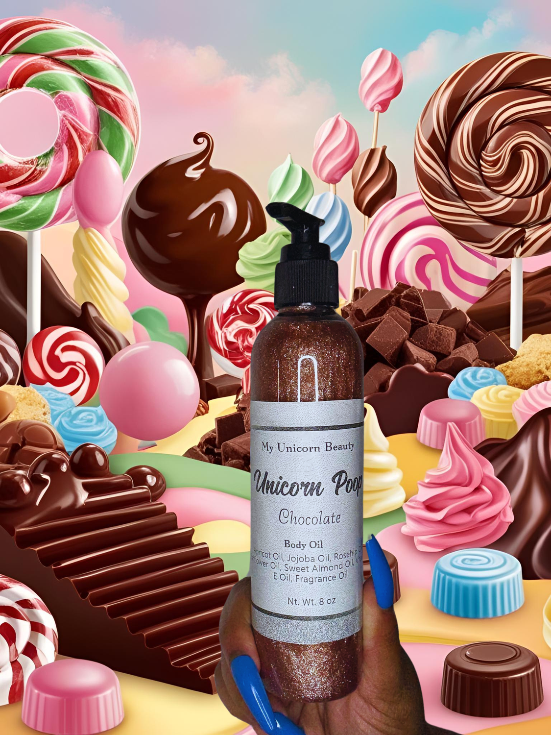 Unicorn Poop Body Oil with Shimmer
