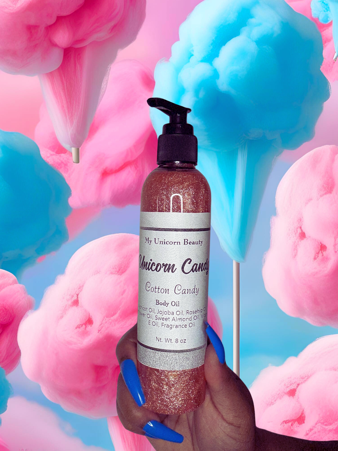 Unicorn Candy Body Oil with Shimmer