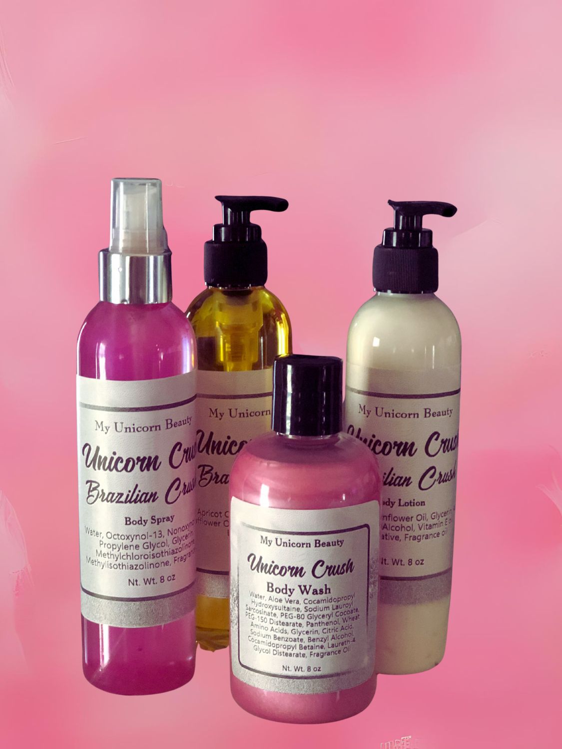 Unicorn Crush Body Bundle (Lotion, Mist, Wash and Oil)