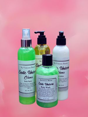 Exotic Unicorn Bundle (Body Oil, Spray, Lotion, and Wash)