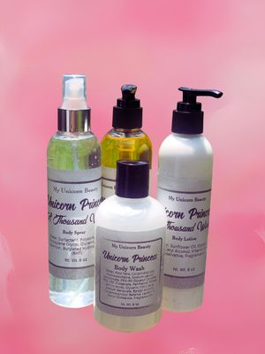 Unicorn Princess Bundle (Body Oil, Spray, Lotion, and Wash)