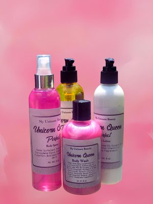 Unicorn Queen Bundle (Body Oil, Spray, Lotion, and Wash)