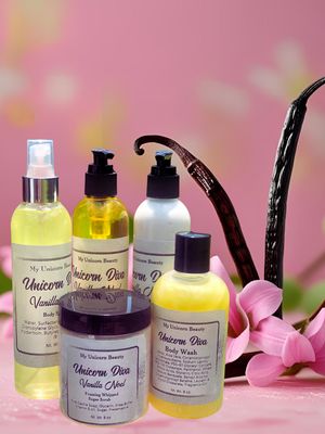 Unicorn Diva Bundle (Body Oil, Scrub, Mist, Wash, and Lotion)