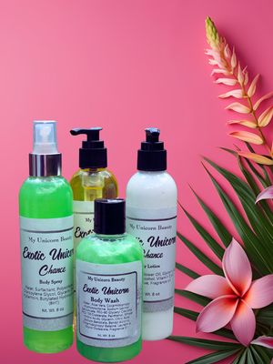 Exotic Unicorn Bundle (Body Oil, Spray, Lotion, and Wash)