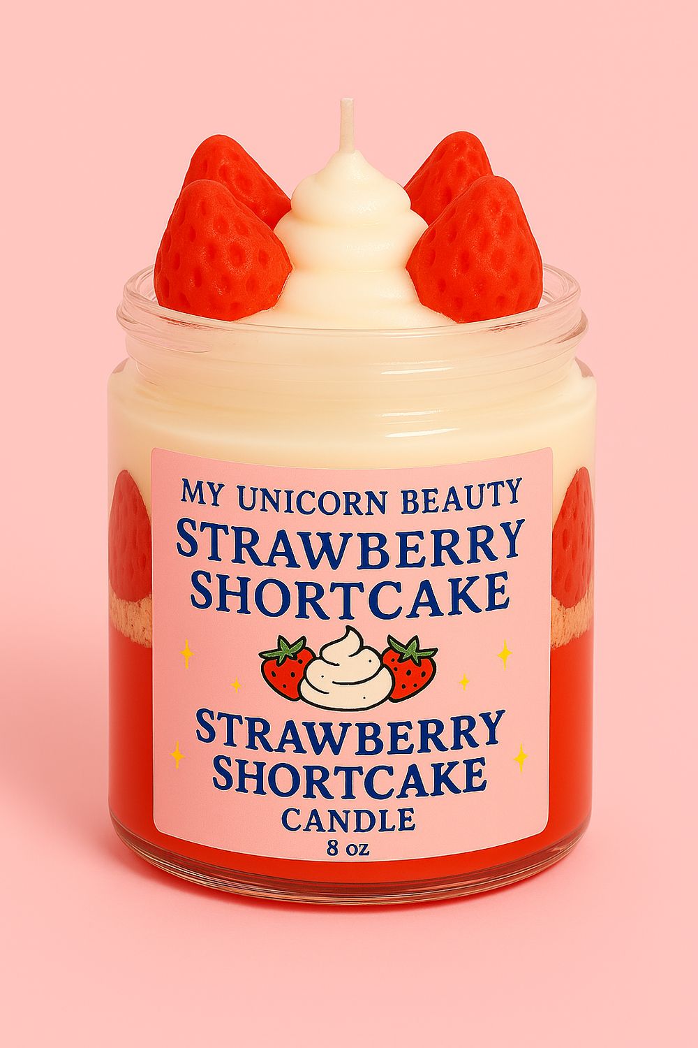 Strawberry Shortcake Scented Candle