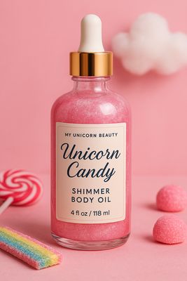 Unicorn Candy Body Oil with Shimmer