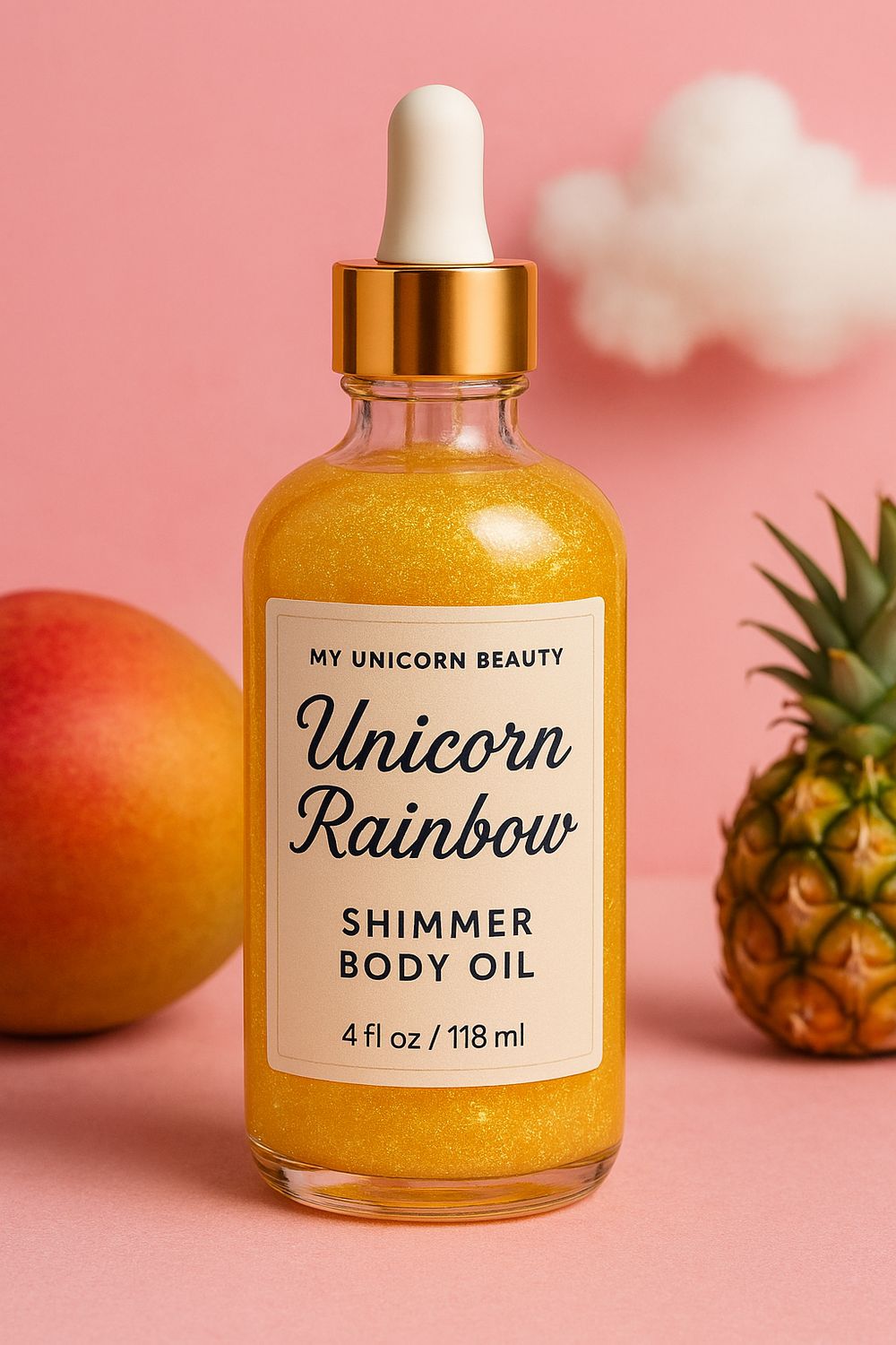 Unicorn Rainbow Body Oil with Shimmer
