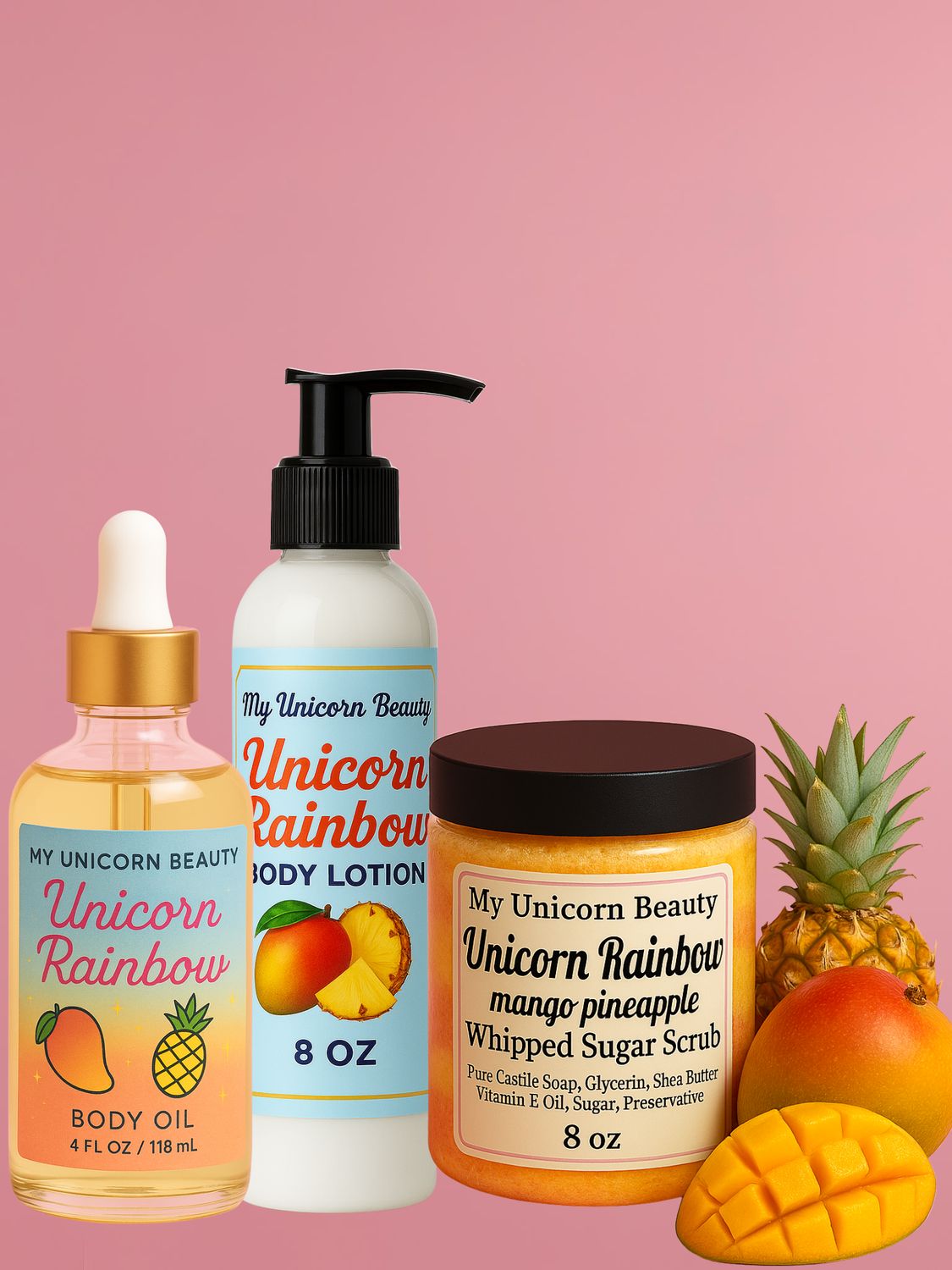 Unicorn Rainbow Body Bundle