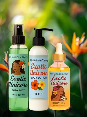 Exotic Unicorn Bundle (Body Oil, Mist, and Lotion)