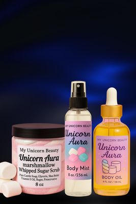 Unicorn Aura Trio ( Body Oil, Mist, and Scrub)