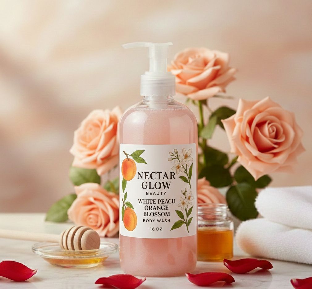 White Peach Orange Blossom Body Wash