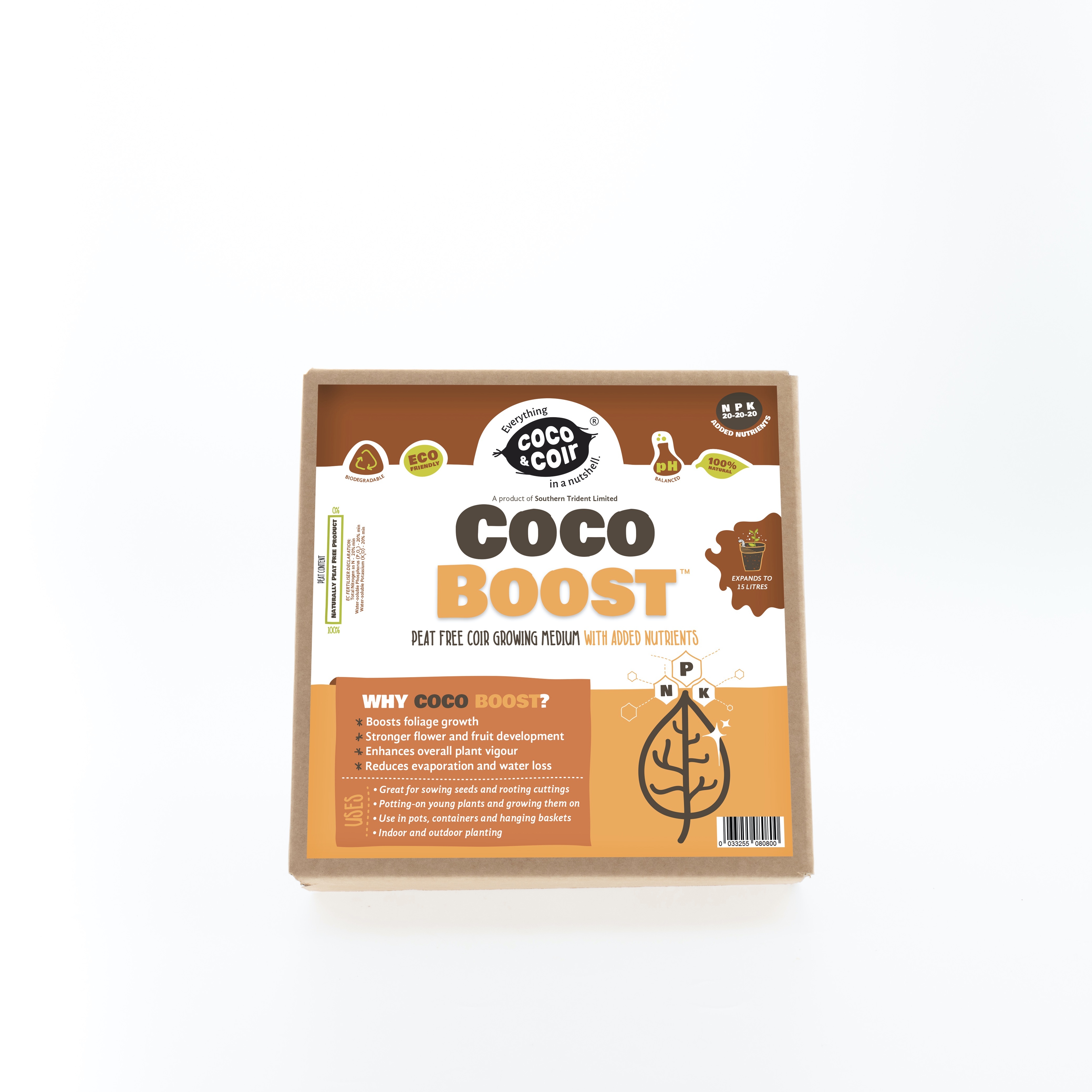 Coir Boost Compost + NPK (15 Litres) Coir Boost Compost + NPK (15 Litres)