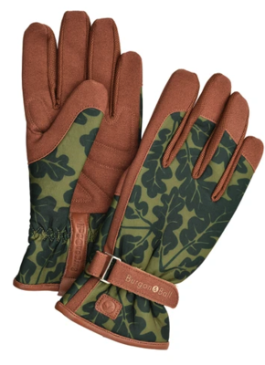 Ladies Oak Leaf Love the Glove (Navy or Green) - By Burgon & Ball BB-GLO-OAK