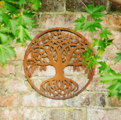 Round "Twisted Tree Of Life" Rustic Wall Plaque 40 cm LON-LO20165