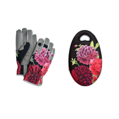 British Bloom Gloves & Kneelo Gardening Gift Set BB-GRH-GLOKNE