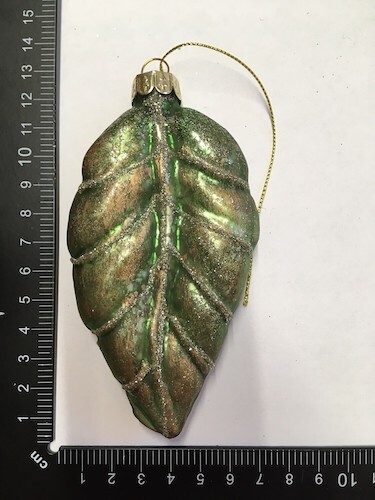 Gilded Botanical Leaf Christmas Bauble Gilded Botanical Leaf Christmas Bauble
