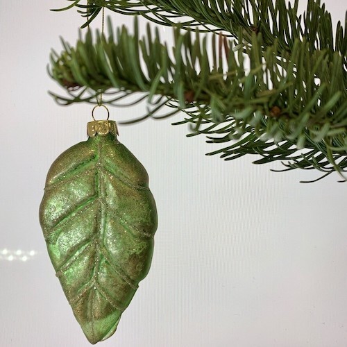 Gilded Botanical Leaf Christmas Bauble Gilded Botanical Leaf Christmas Bauble