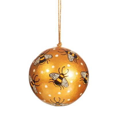 Golden Globe Bee Christmas Bauble DEC-GMDXM009