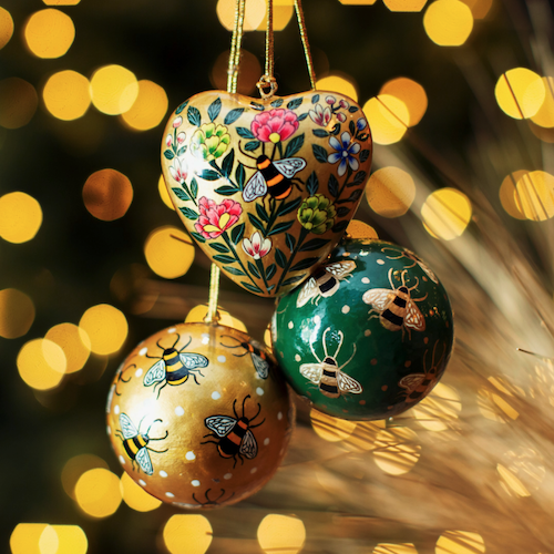Golden Globe Bee Christmas Bauble Golden Globe Bee Christmas Bauble