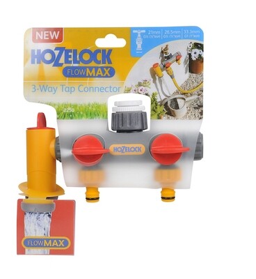 Hozelock External Flow Max 3 -Tap Connector HOZ-2250