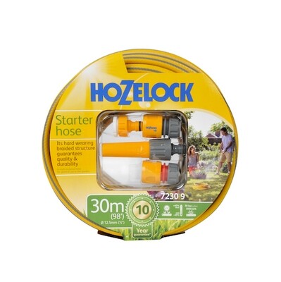 30 Metre Starter Hose & Fitting set by Hozelock HOZ-7230P9000-30HOSE