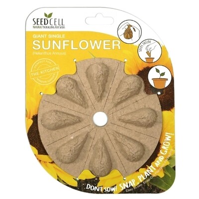 SeedCell® Disks: Sunflower Seed Pod Mix - 4 variety each | Composts