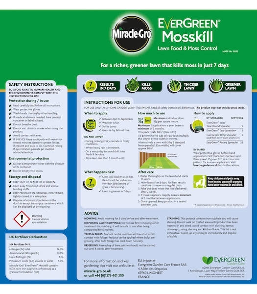 Miracle-Gro Mosskill - 80m2 Pack