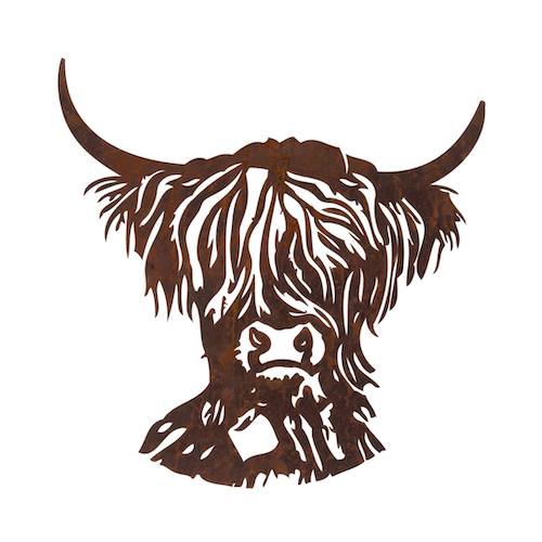 "Hamish The Highland Cow" Wall Art 75 cm "Hamish The Highland Cow" Wall Art 75 cm