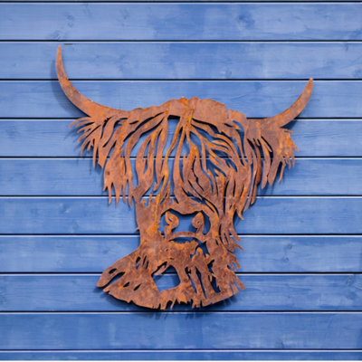  Hamish The Highland Cow Wall Art 75 Cm Multi Purpose Compost Buy 