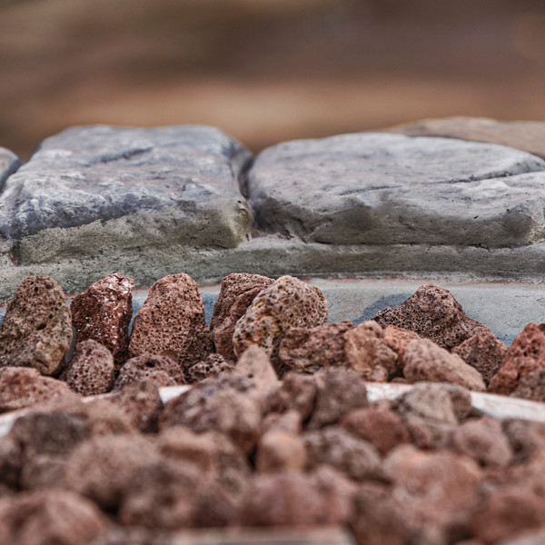 Stone Effect 71cm Gas Fire Pit