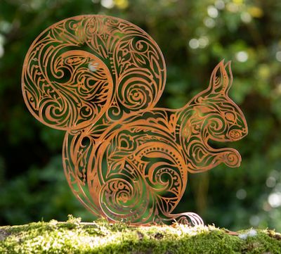 Rustic Fence Squirrel LON-LO24050