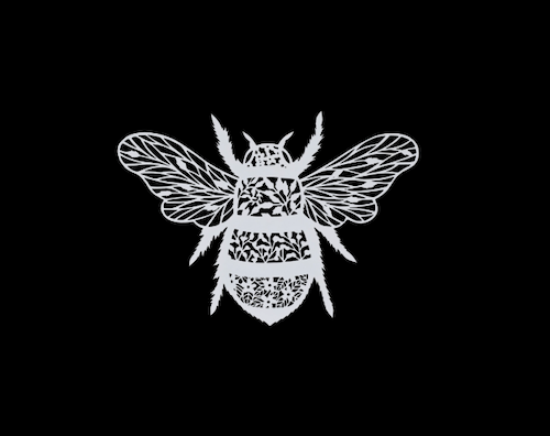 Floral Bee Wall Plaque