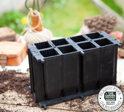 8 Cell Natural Rubber RootCoach™ - With FREE Coir Compost! WW-PFSEED8