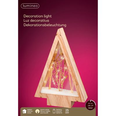 Christmas Tree Shaped LED Frame- Standing Light Decoration by Lumineo KMG-486418-LEDTREE