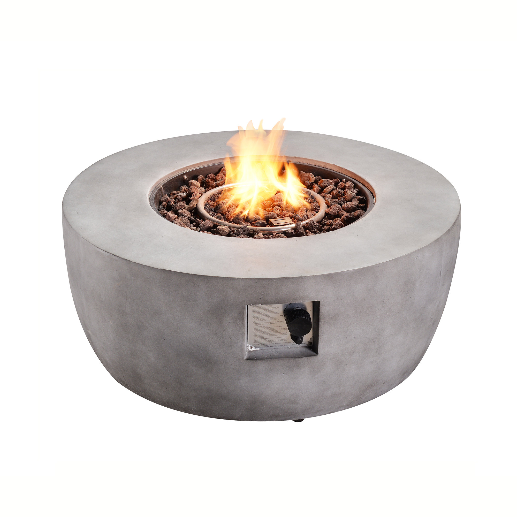 LPG Round Stone Gas Fire Pit LPG Round Stone Gas Fire Pit