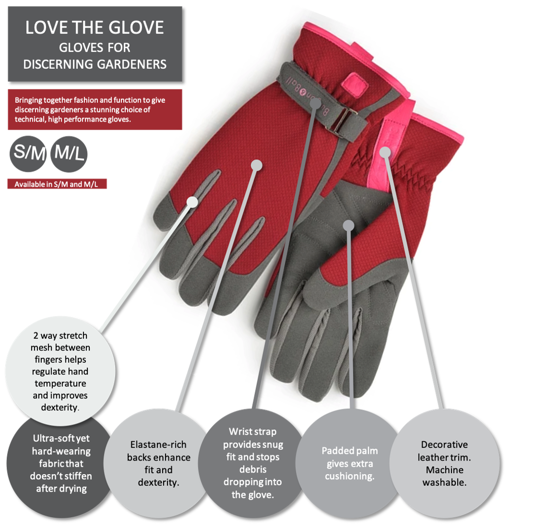 Ladies Love The Glove - Berry By Burgon & Ball Ladies Love The Glove - Berry By Burgon & Ball