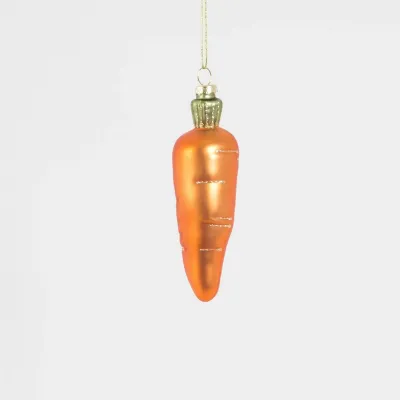 Carrot Shaped Christmas Bauble DEC-LINXM026