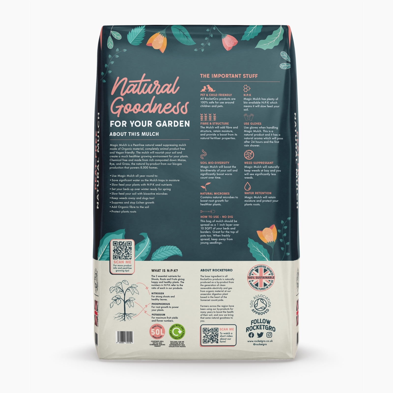 Organic Magic Mulch 50 Litre Bags Organic Magic Mulch 50 Litre Bags