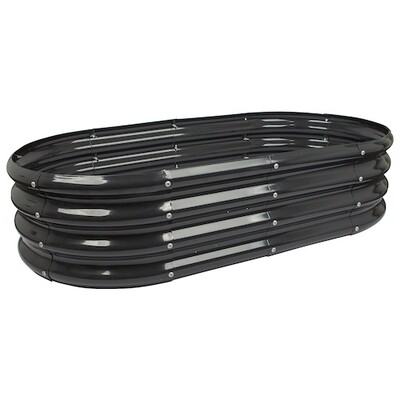 Oval Galvanised Raised Bed 120 x 60cm RIN-ROUND