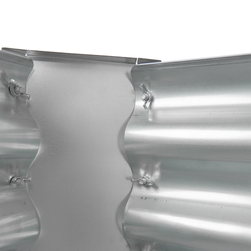 120cm x 120cm Galvanised Raised Bed Kit