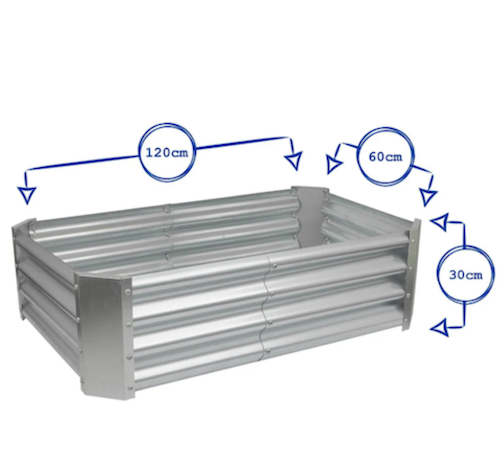 120cm x 60cm Galvanised Raised Bed Kit 120cm x 60cm Galvanised Raised Bed Kit