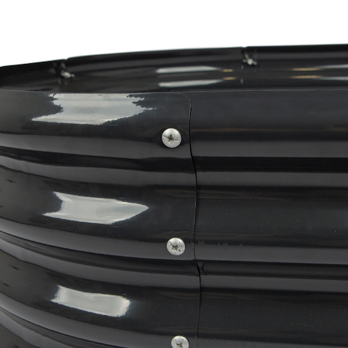 Oval Galvanised Raised Bed 180 x 90cm Oval Galvanised Raised Bed 180 x 90cm