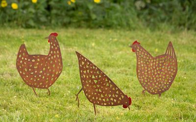 Rusty Hens Set of 3 LON-LO22049