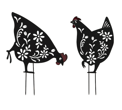 Black Hens Set of 2 Black Hens Set of 2