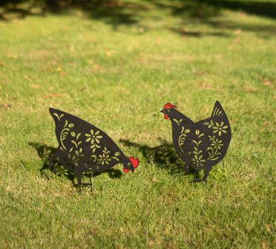 Black Hens Set of 2 LON-LO24072