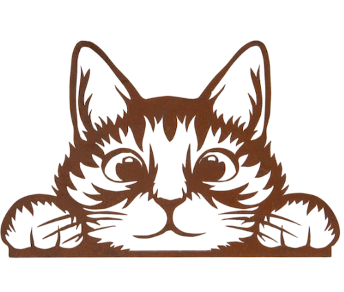Twin Peeking Cat Tree/ Fence Plaques Twin Peeking Cat Tree/ Fence Plaques