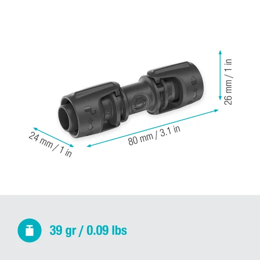 Gardena 13mm Connectors - Pack of 3 Gardena 13mm Connectors - Pack of 3